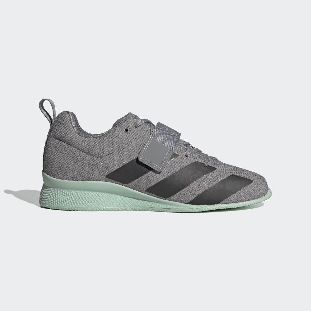 Ghete Haltere Adidas Adipower 2 Dama Romania - Gri/Negrii/Verzi EG1215